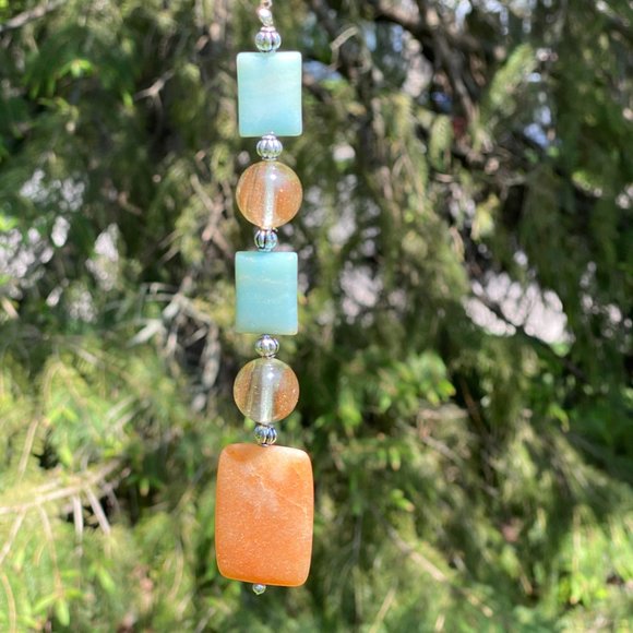 3/30$, Natural Gemstone Lucky Charm / Car Rearview Mirror Charm - Picture 6 of 9